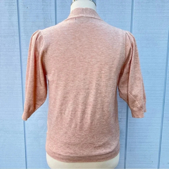 OnTwelfth Cardigan And Top Two Piece Set Salmon Viscose Blend - Picture 4 of 11